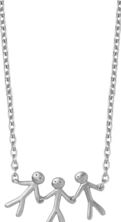 Together Family 3 necklace - silver