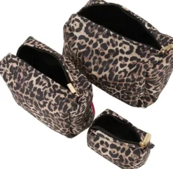 Toiletbags set leopard