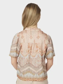 Torana Flower Border Blouse