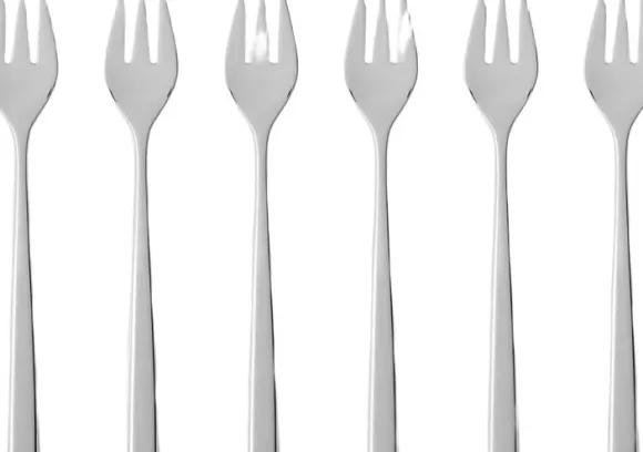Tårtgaffel Fuga 15,5 cm 6 st Matt/Blankt stål