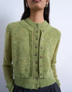 TSEBBA LS O-NECK CARDIGAN
