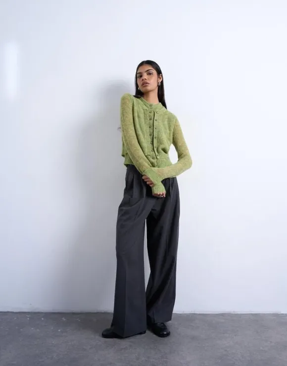 TSEBBA LS O-NECK CARDIGAN