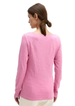 T-shirt, long sleeve, boat neck