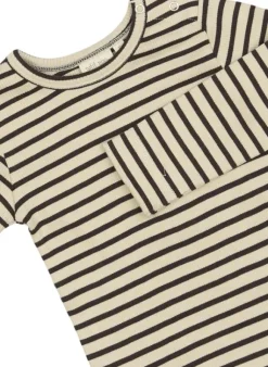 T-shirt L/S Modal Striped