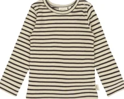 T-shirt L/S Modal Striped