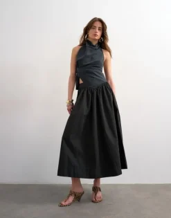 TSSALLY LW ANKLE SKIRT WVN