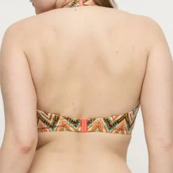 Tubou half padded plunge bikini top