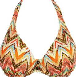 Tubou half padded plunge bikini top
