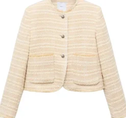 Tweed jacket with jewel buttons
