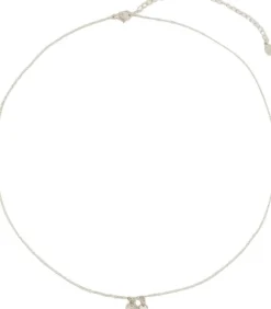 Two rhinestone heart necklace