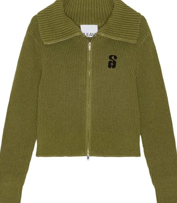Two-Way Zip Wool Knit