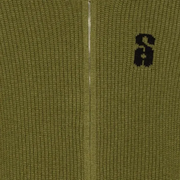 Two-Way Zip Wool Knit