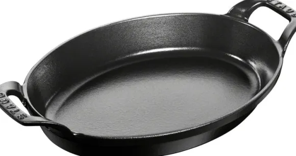 Ugnsform 28 Svart Oval Gjutjärn