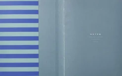UMA Notebook, Flat-Lay - Medium, Blue Stripe