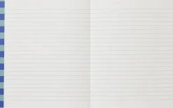 UMA Notebook, Flat-Lay - Medium, Blue Stripe