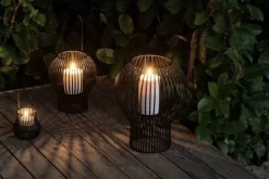 UPSIDE DOWN lantern, outdoor, medium, black