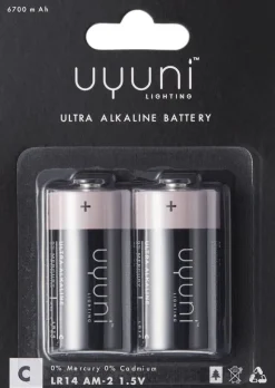 UYUNI Lighting - C Battery, 1,5V, 6700 mAh - 2 pack