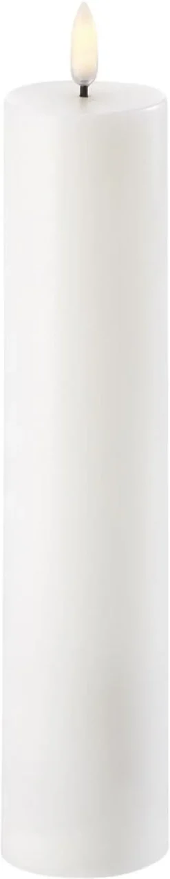 UYUNI Lighting - LED Pillar Candle - Nordic White - 4,8 x 22 cm