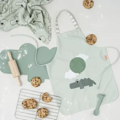 Vandtæt børneforklæde Happy clouds Pudder