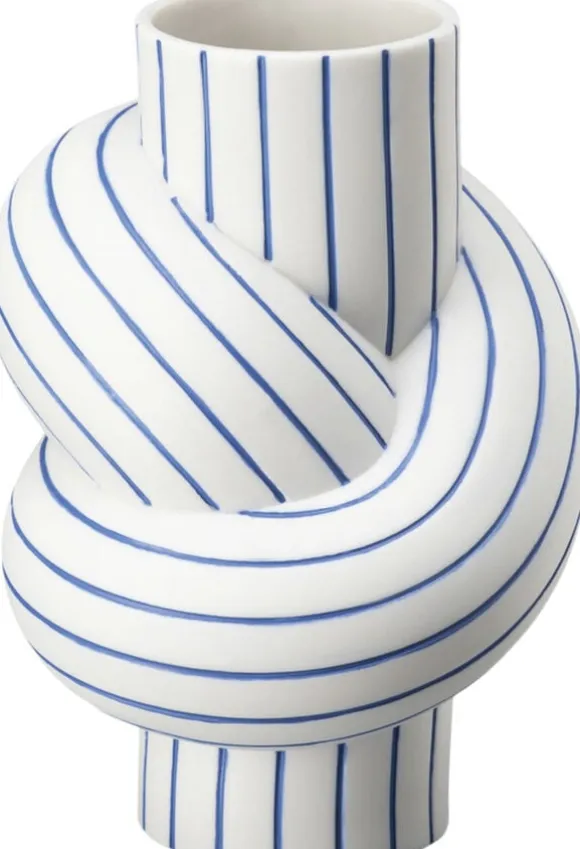 Vase 12cm, Blueberry, Node Stripes