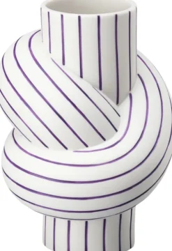 Vase 12cm, Plum, Node Stripes