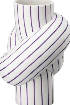 Vase 12cm, Plum, Node Stripes