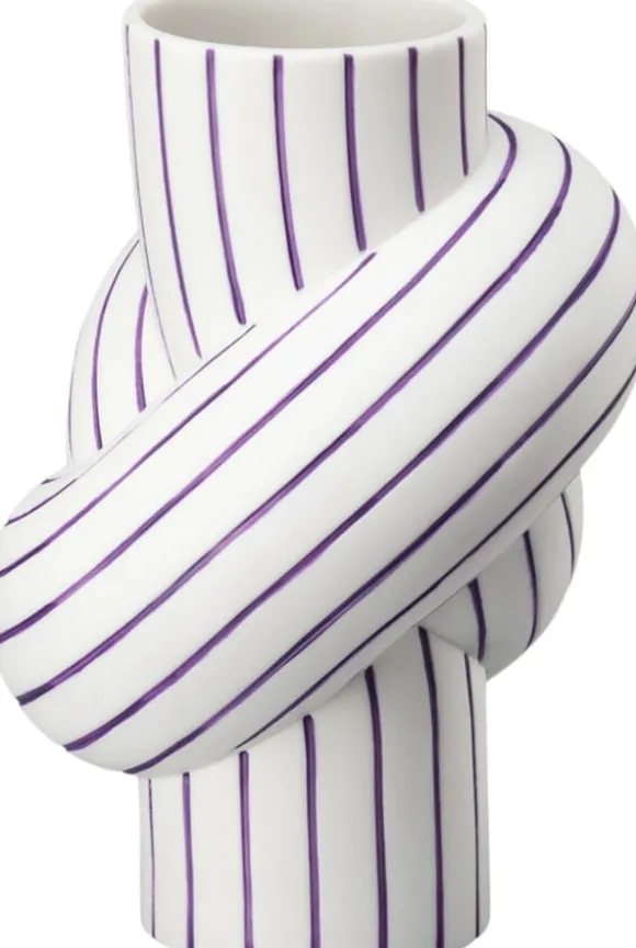 Vase 12cm, Plum, Node Stripes