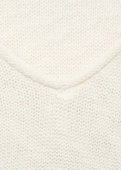 V-neck knit sweater
