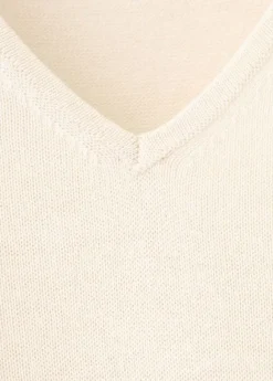 V-neck knit top