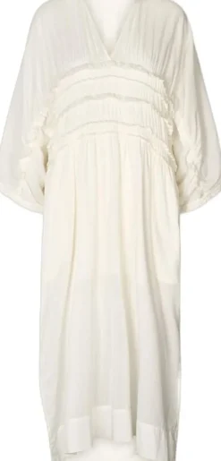Voile frill gathered dress - Ina