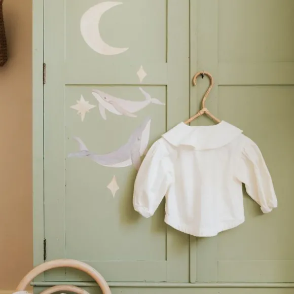 Wallsticker Hvaler og himmel
