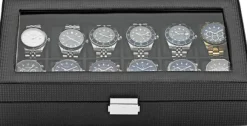 Watch Box 12 Watches Black Imitated
