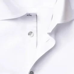 White Twill Shirt Grey Details - Slim Fit