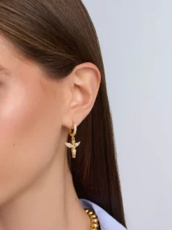 Women's Golden Angel Earrings