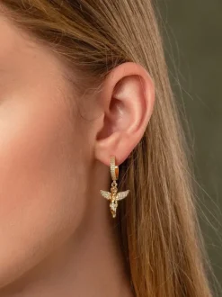 Women's Golden Angel Earrings