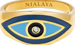 Women's Gold Evil Eye Ring