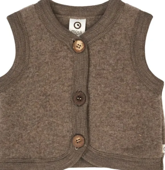 Woolly fleece vest