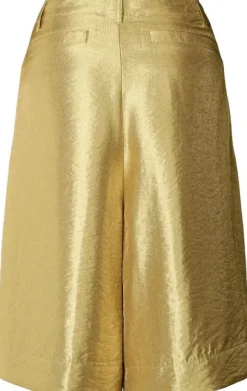 Woven gold shorts - Feliza