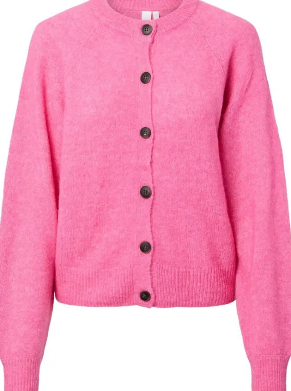 YASJOHI LS WOOL BLEND CARDIGAN S. N