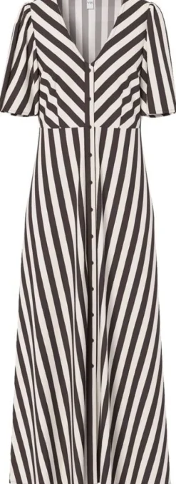 YASSAVANNA SS LONG V-NECK DRESS S.