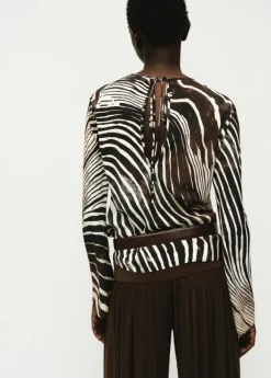 Zebra print blouse
